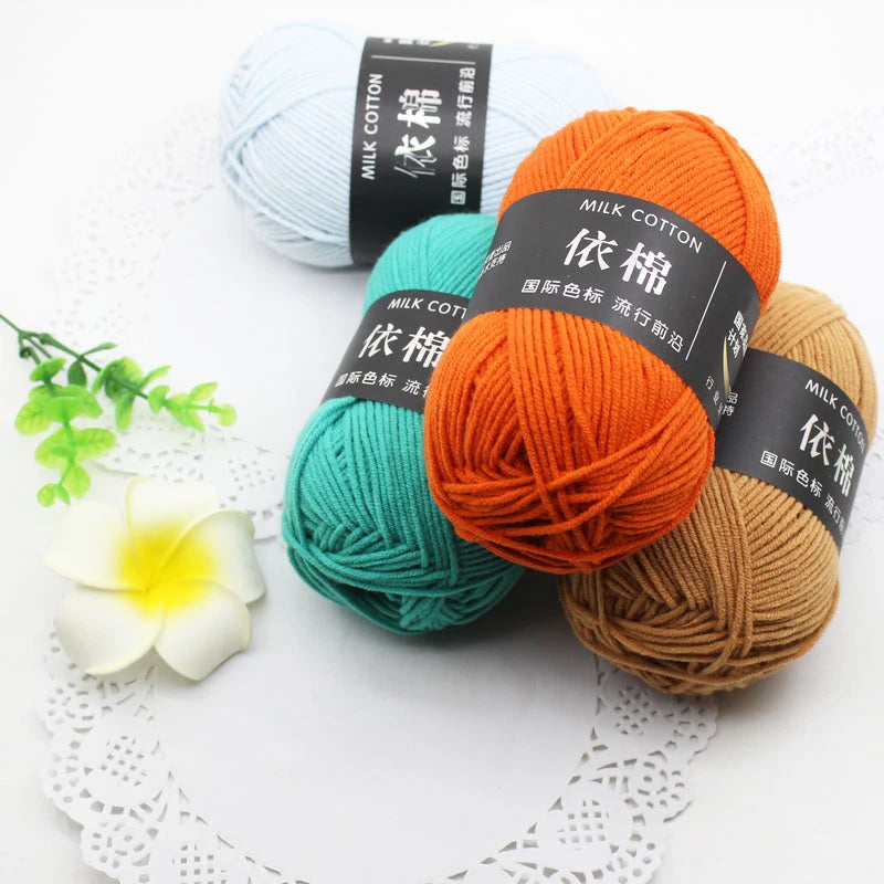 10 Balls/Lot 500g Natural Soft Silk Cotton Yarn for Knitting