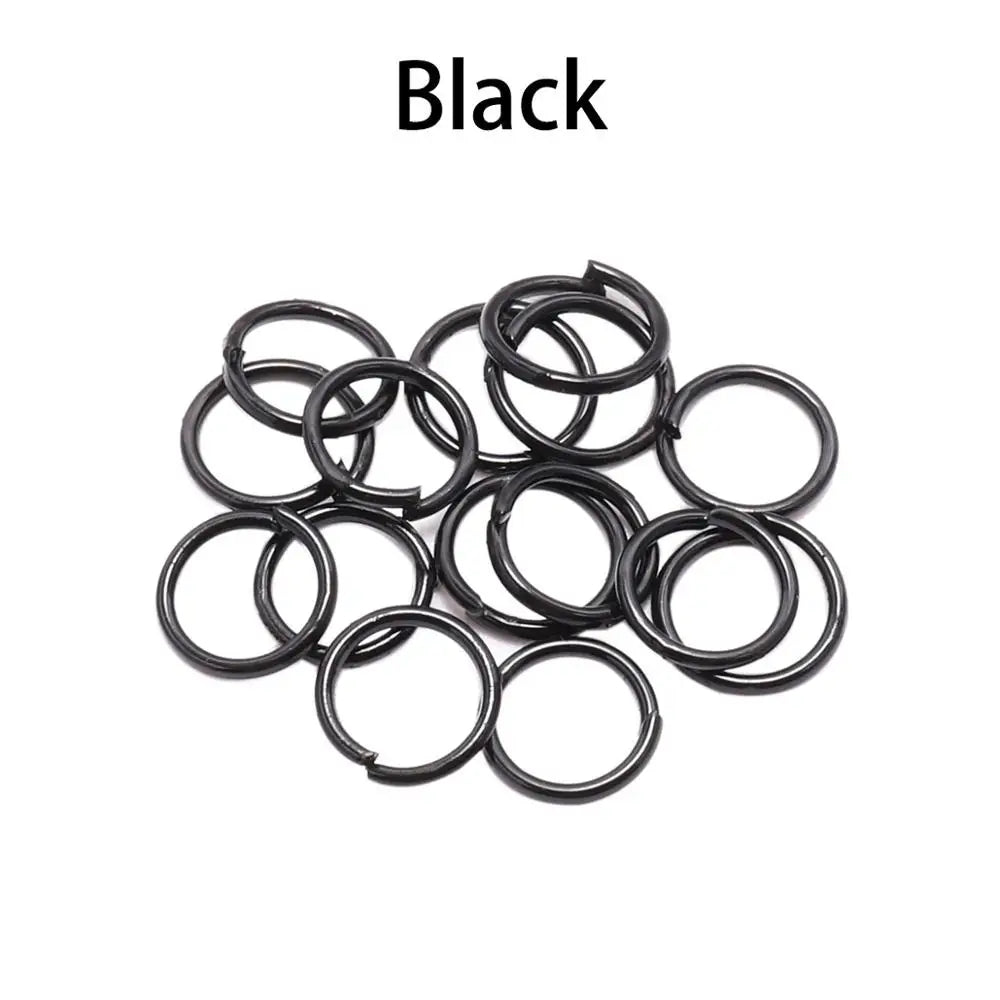 50-200Pcs/lot 3-20 mm Split Rings Connectors For DIY Jewelry