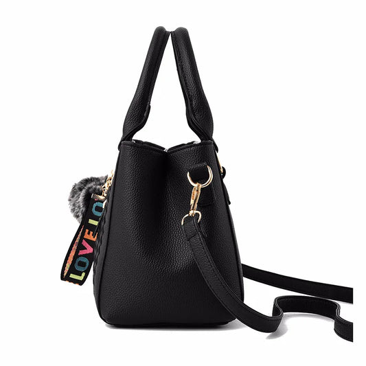 Embroidered Satchel Handbag