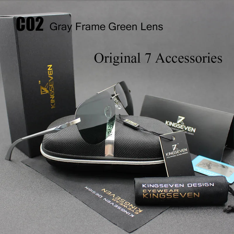 KINGSEVEN Aluminum Magnesium Polarized Sunglasses