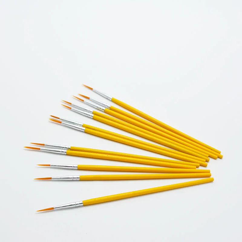 10Pcs/Set Long Tail Painting Brush