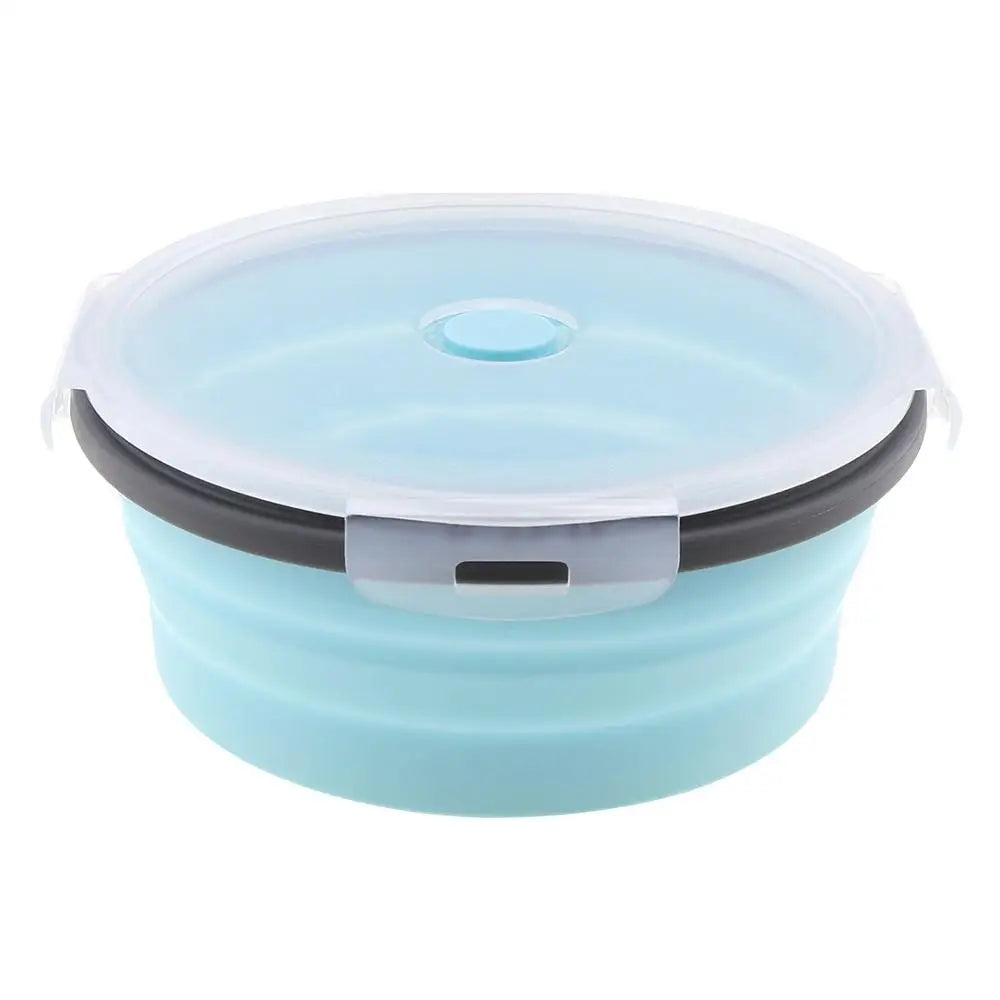 Silicone Round Lunch-Box 350ML/500ML/800ML/1200ML