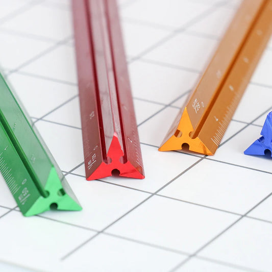 Aluminium Triangular Scale Ruler