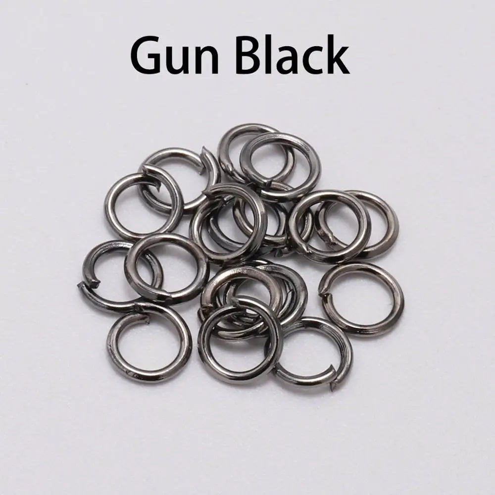 50-200Pcs/lot 3-20 mm Split Rings Connectors For DIY Jewelry