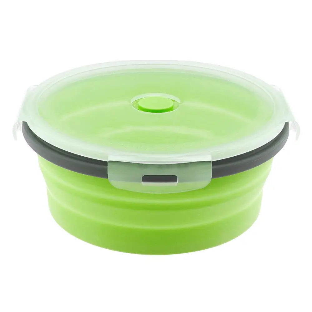 Silicone Round Lunch-Box 350ML/500ML/800ML/1200ML