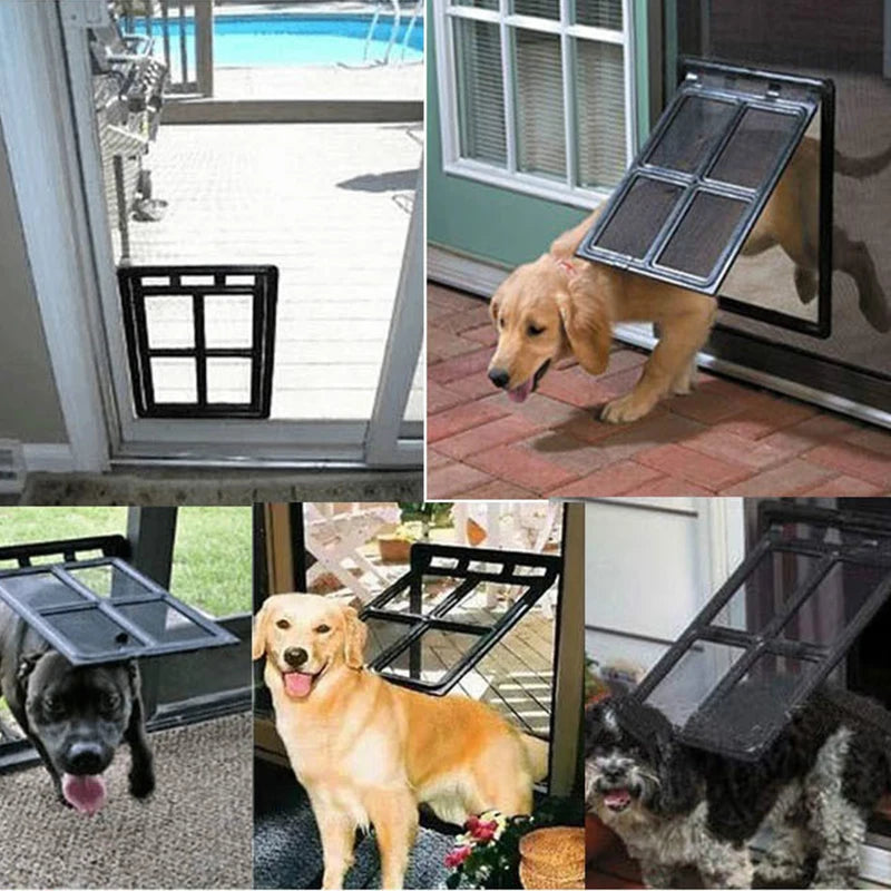 Lockable Plastic Pet Door for Screen Window