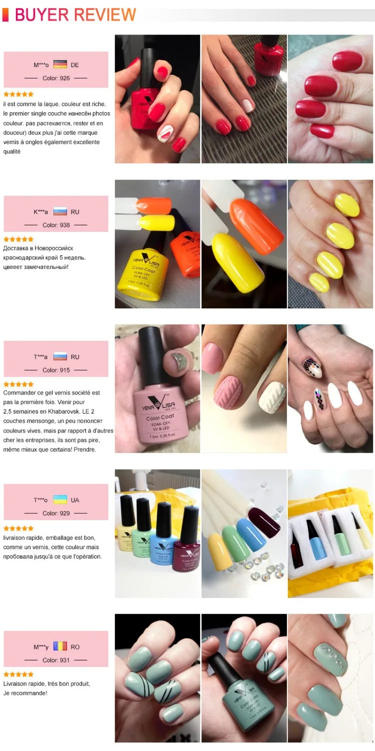 Venalisa Nail Color Gel Polish