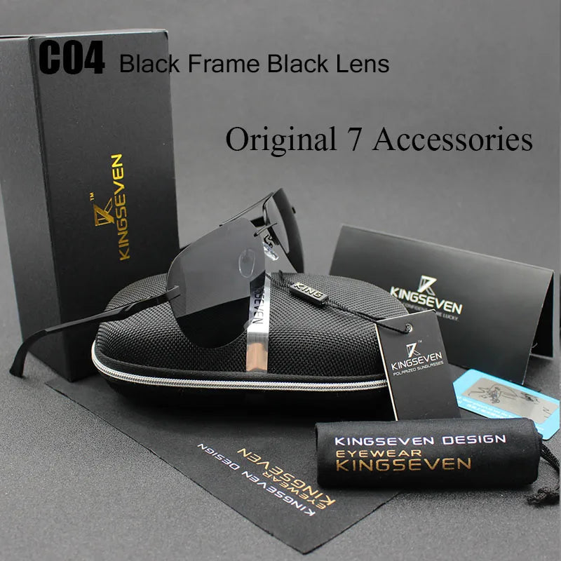 KINGSEVEN Aluminum Magnesium Polarized Sunglasses