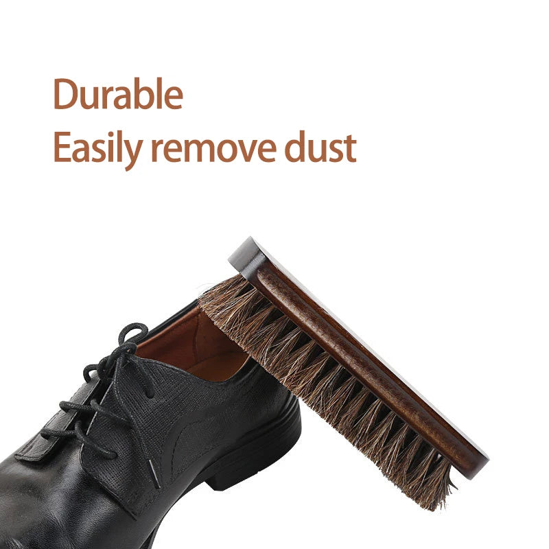 Real Horse Hair Shoe Brush
