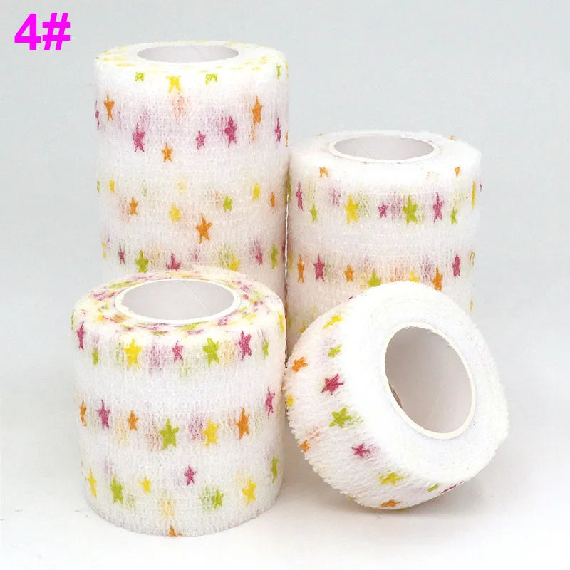 1 Pcs Printed Self Adhesive Elastic Bandage 4.8m