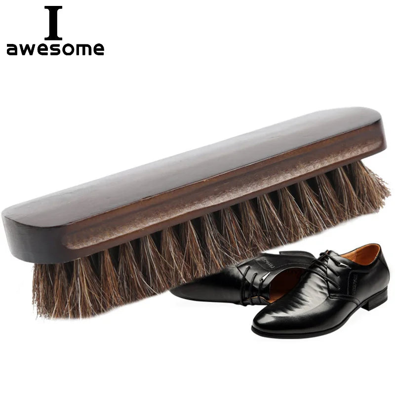 Real Horse Hair Shoe Brush