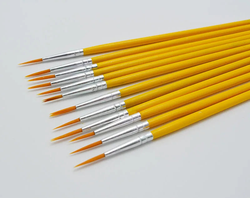 10Pcs/Set Long Tail Painting Brush