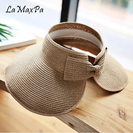 LaMaxPa Large Brim Hat Straw