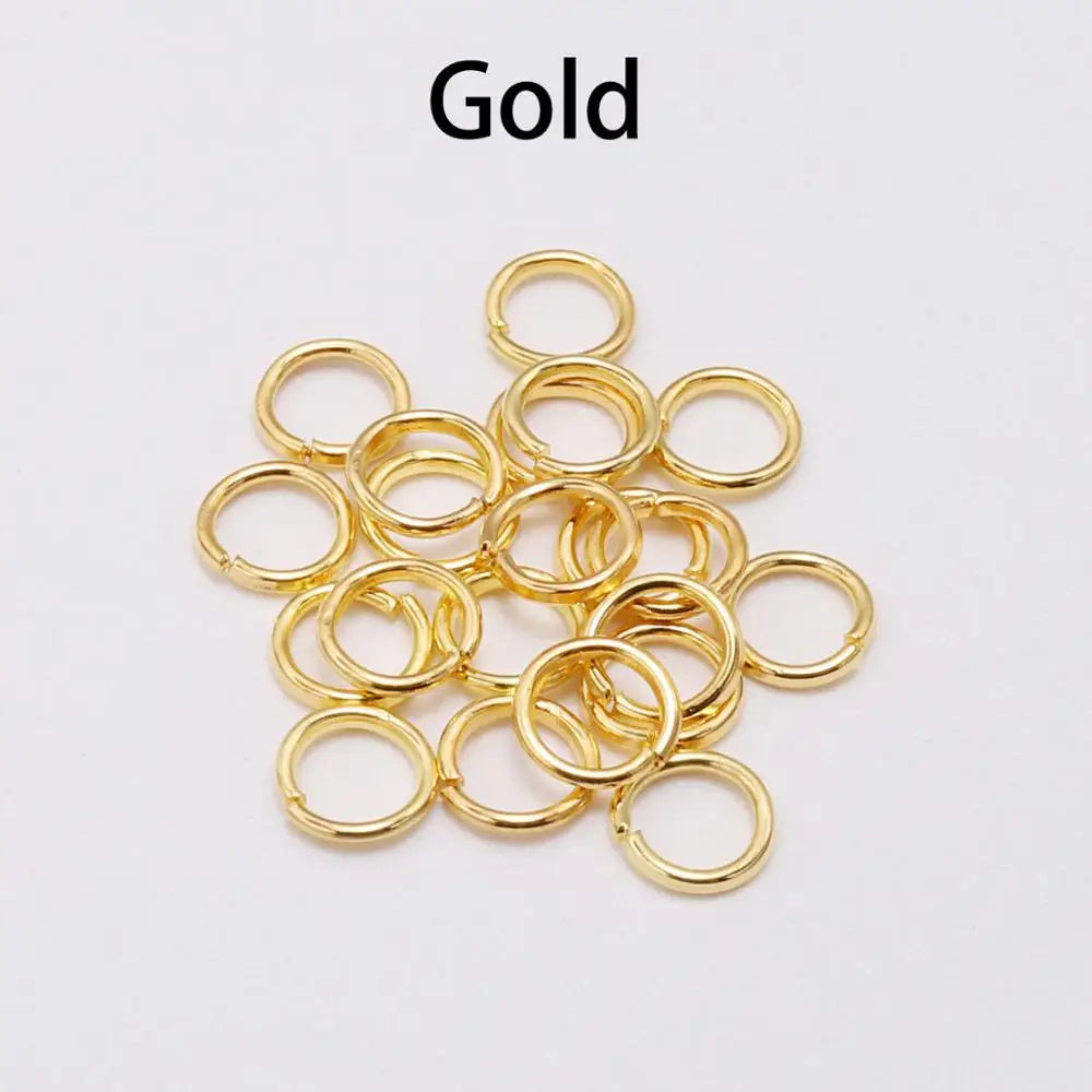 50-200Pcs/lot 3-20 mm Split Rings Connectors For DIY Jewelry