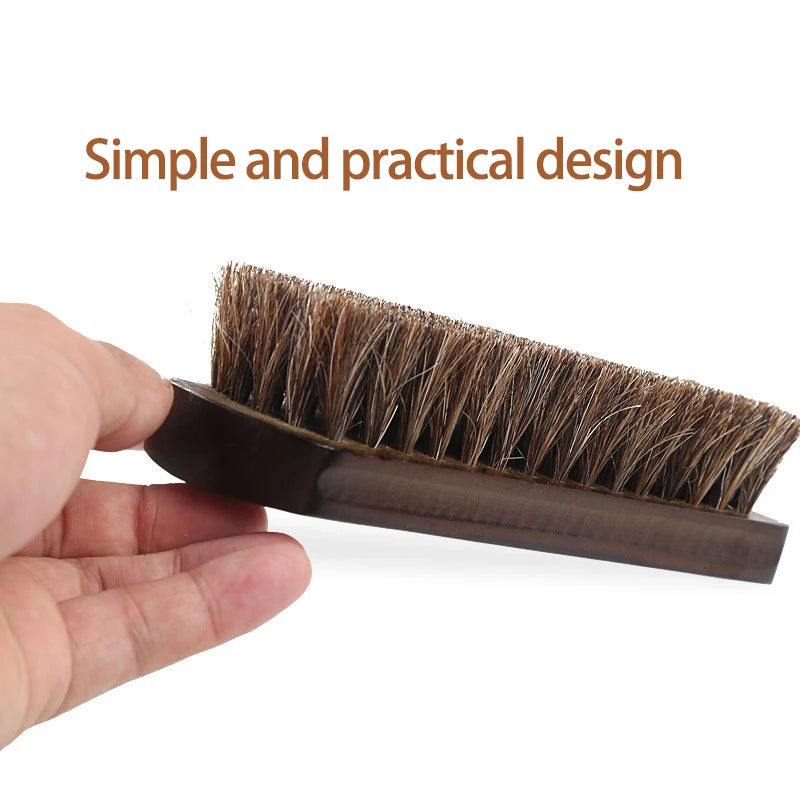 Real Horse Hair Shoe Brush