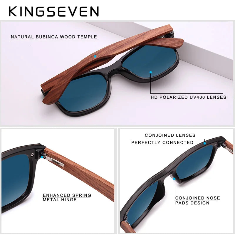 KINGSEVEN Natural Wooden Sunglasses