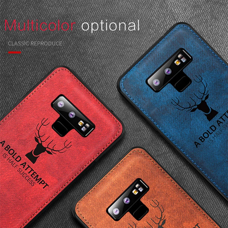 Deer Luxury Fabric Case For Samsung Galaxy