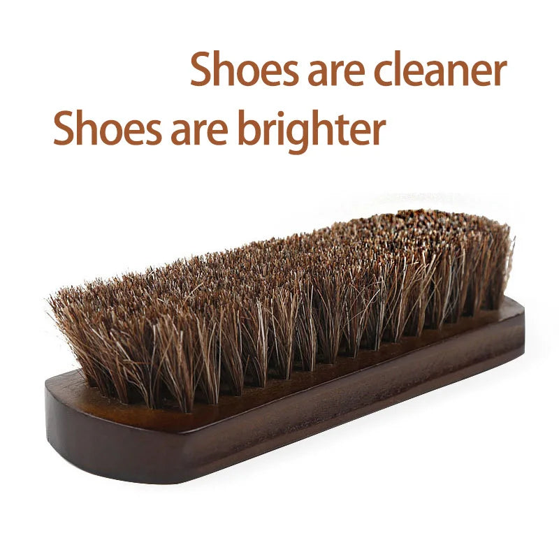 Real Horse Hair Shoe Brush