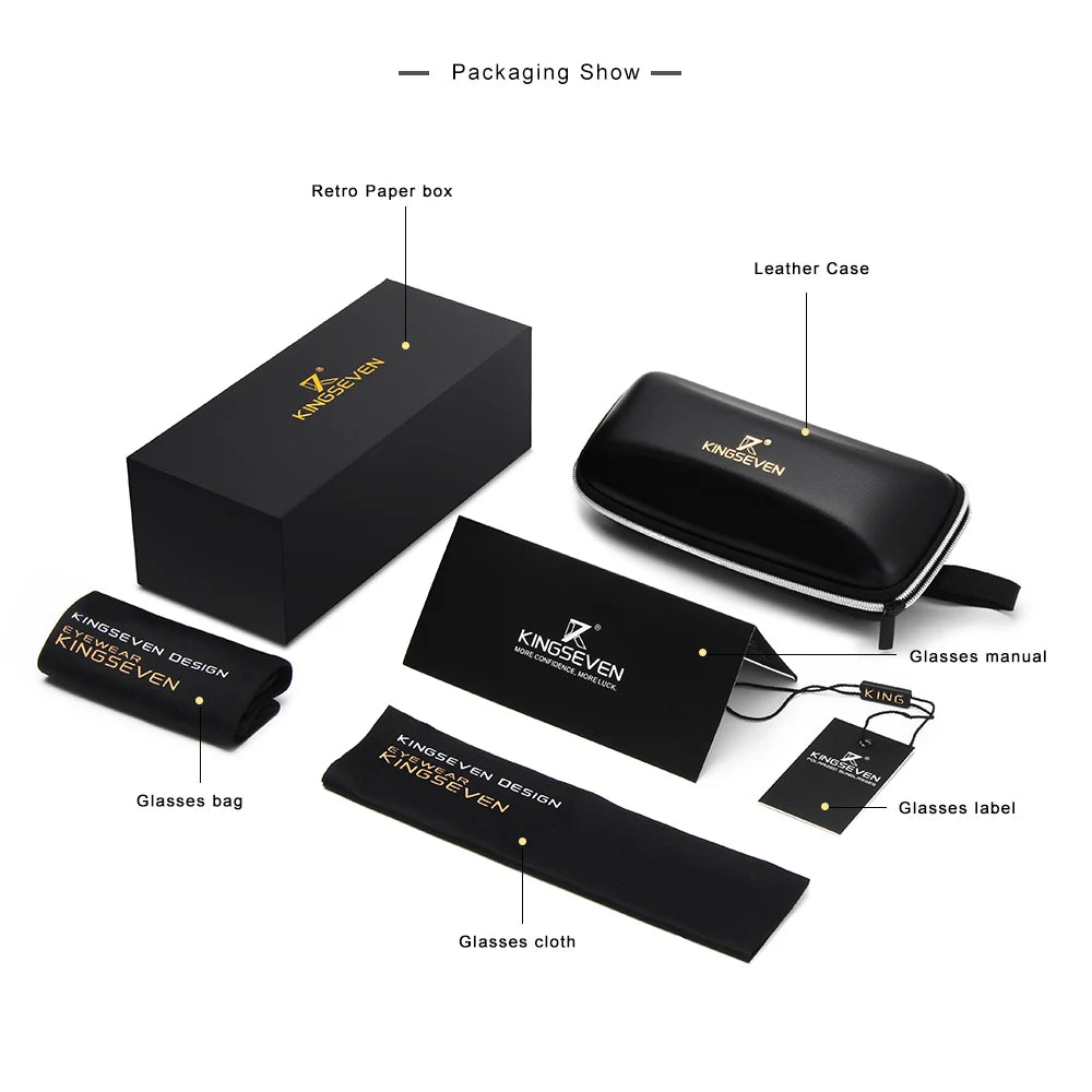 KINGSEVEN Natural Wooden Sunglasses