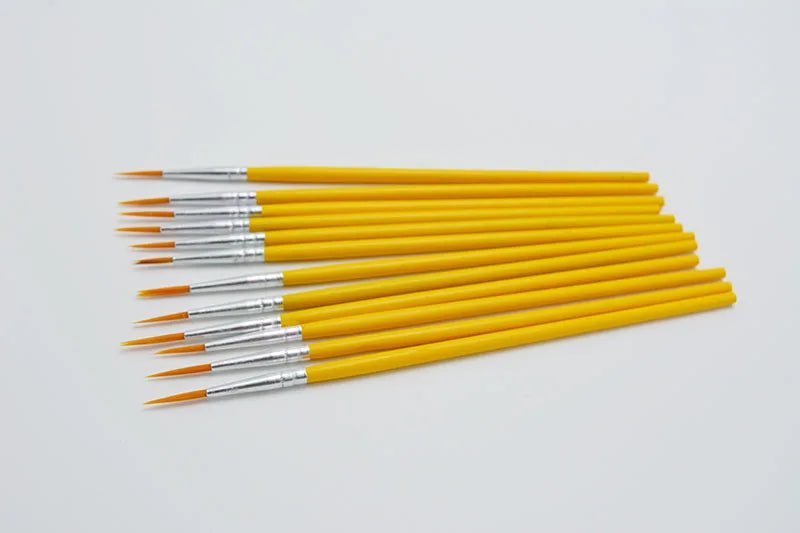 10Pcs/Set Long Tail Painting Brush