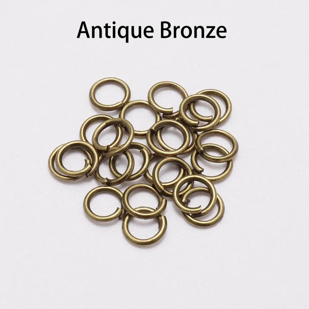 50-200Pcs/lot 3-20 mm Split Rings Connectors For DIY Jewelry