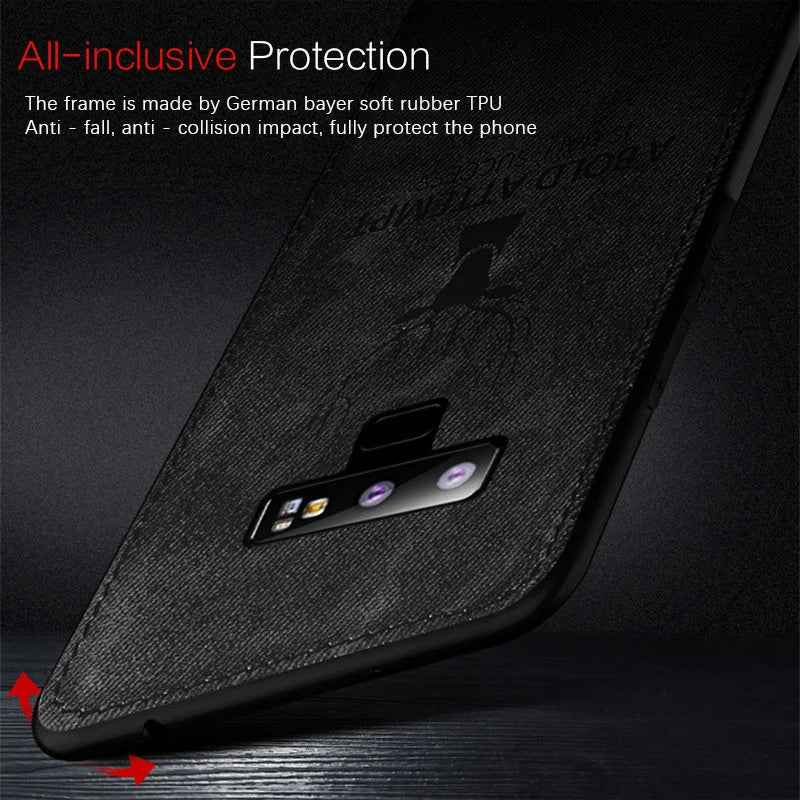 Deer Luxury Fabric Case For Samsung Galaxy