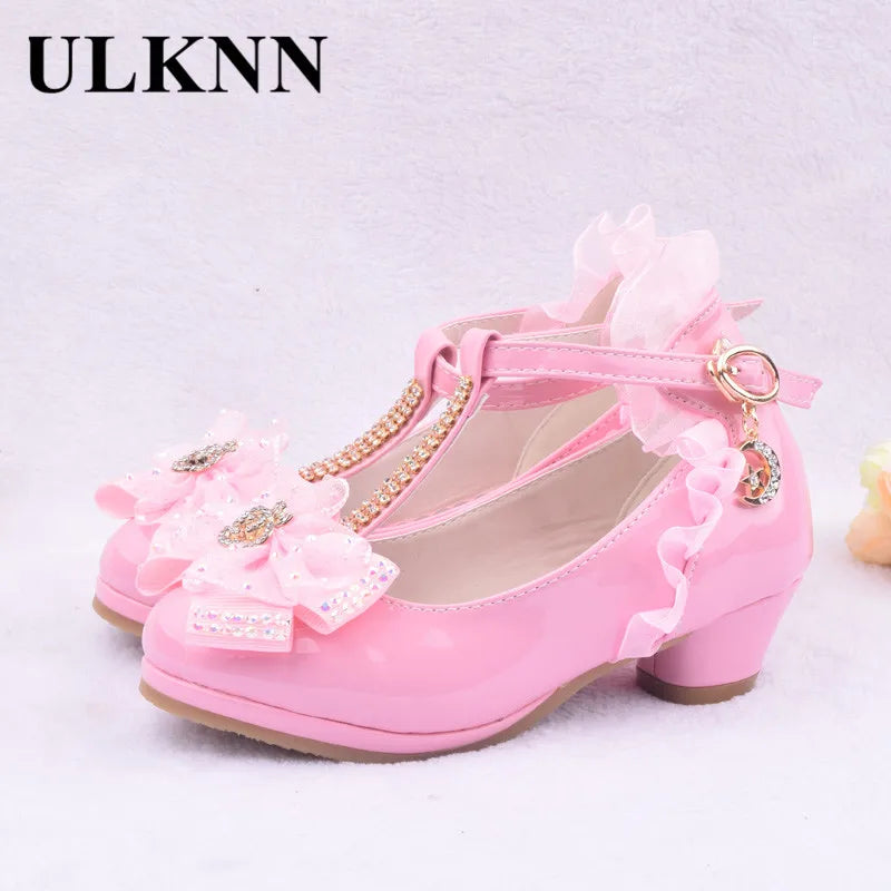 ULKNN Children Leather Shoes