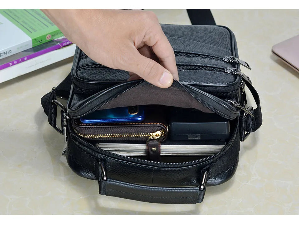 Men Genuine Leather Handbags