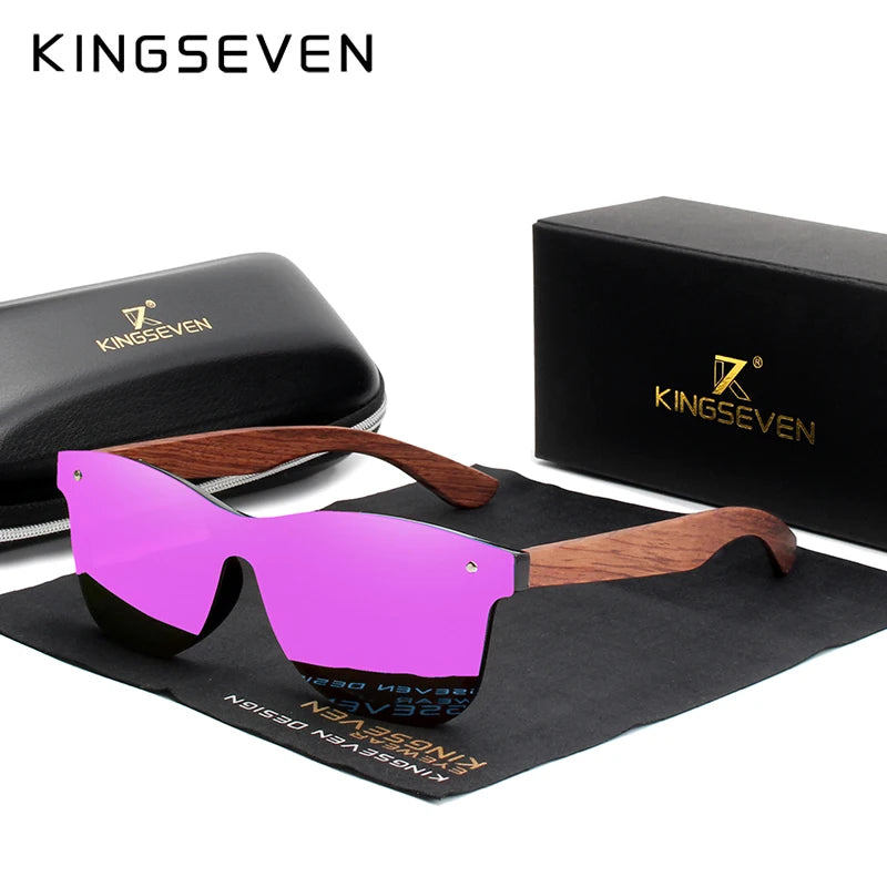 KINGSEVEN Natural Wooden Sunglasses