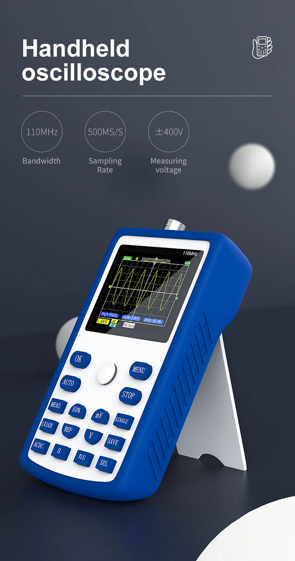 FNIRSI 1C15 Professional Digital Oscilloscope