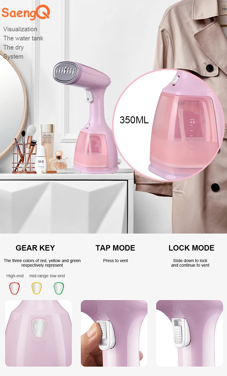 SaengQ Steam Iron Garment Steamer 1500W