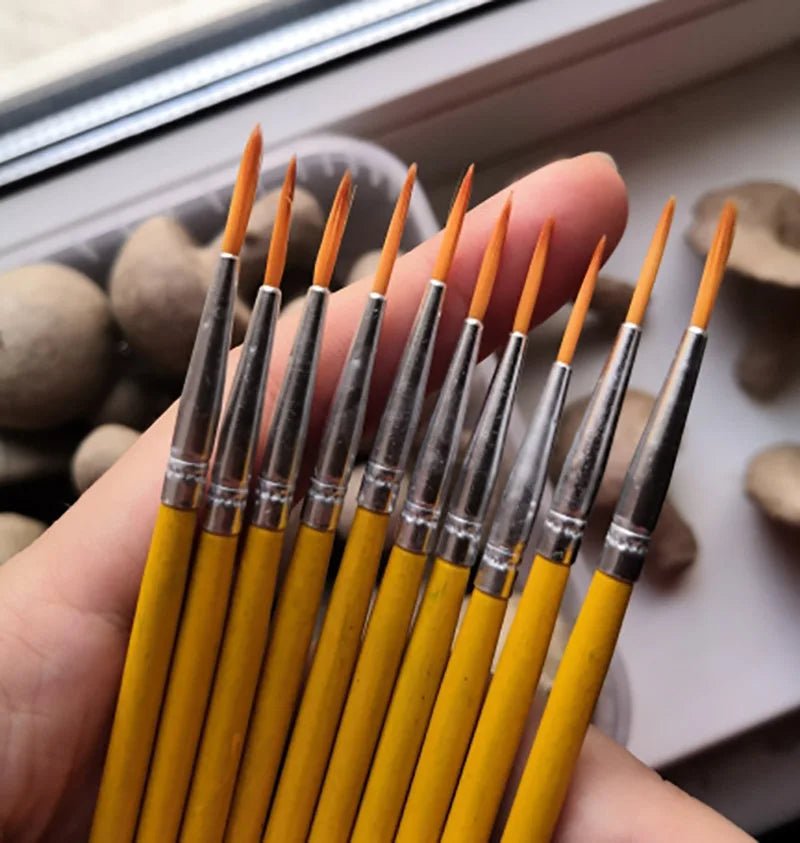10Pcs/Set Long Tail Painting Brush
