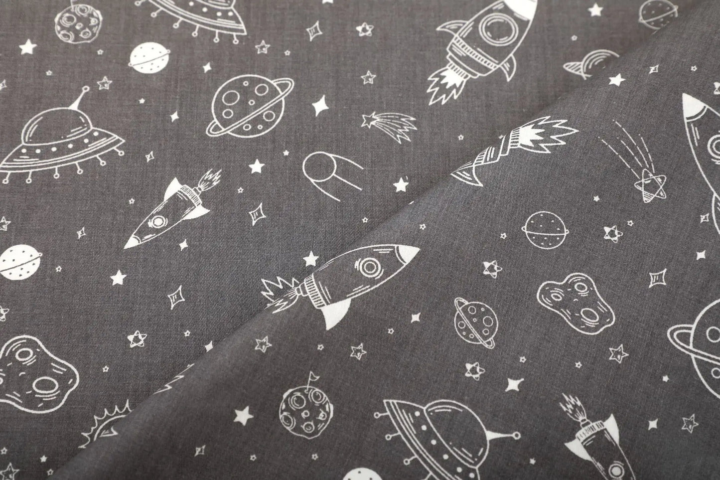 Rocket Stars 100% Cotton Fabric DIY Handmade Sewing Craft Patchwork