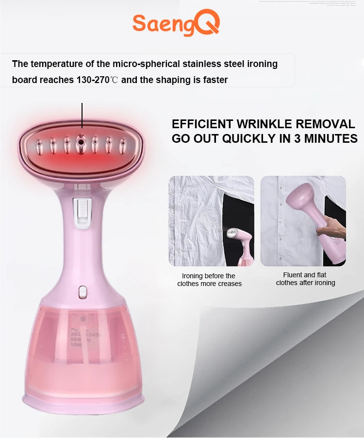 SaengQ Steam Iron Garment Steamer 1500W