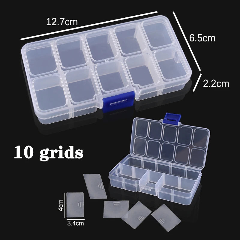 Plastic Box With Compartment Slot Organizer