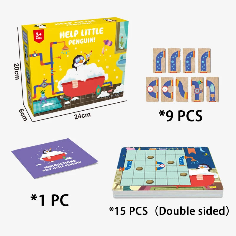 Kid Maze Jigsaw Toy Interaction Board Game