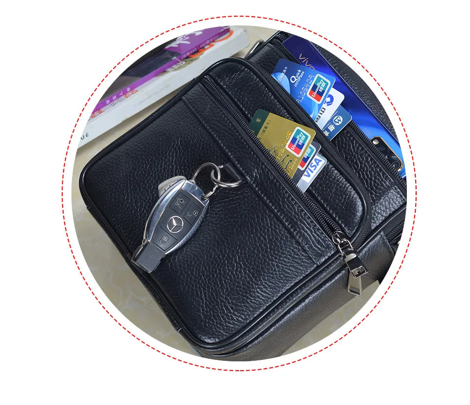 Men Genuine Leather Handbags