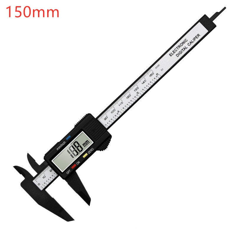 150mm 100mm Electronic Digital Caliper Carbon Fiber Digital Ruler