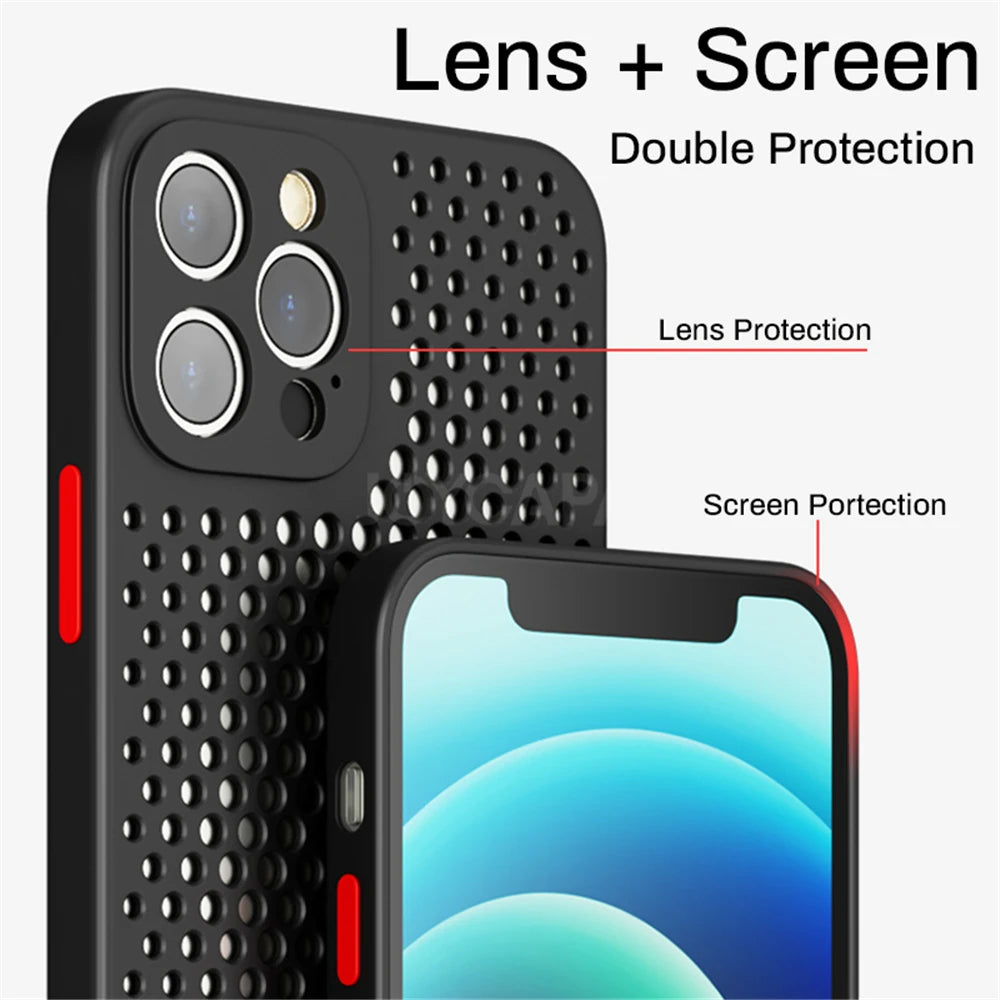Heat Dissipation Breathable Cooling Case For iPhone