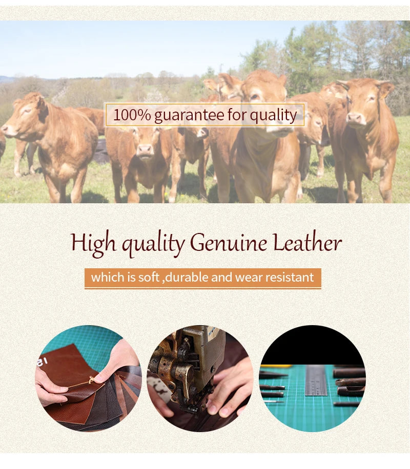 Cowhide Leather Messenger Bag