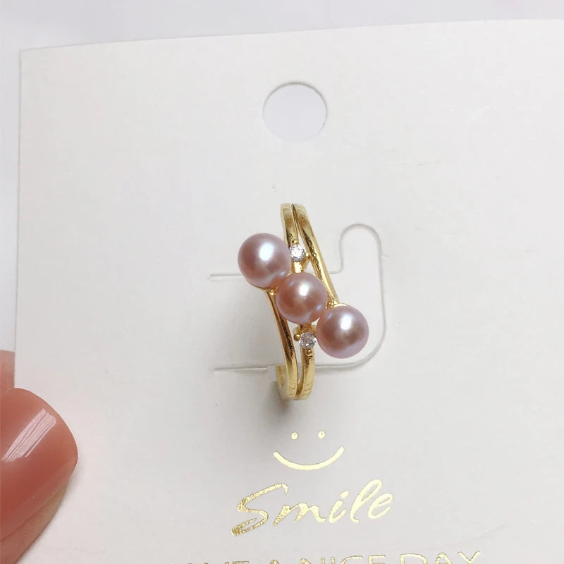 Zhboruini Fine Pearl Ring