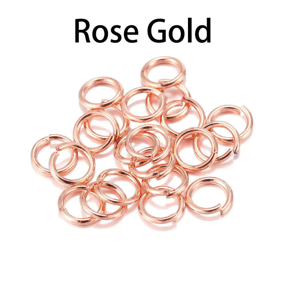 50-200Pcs/lot 3-20 mm Split Rings Connectors For DIY Jewelry
