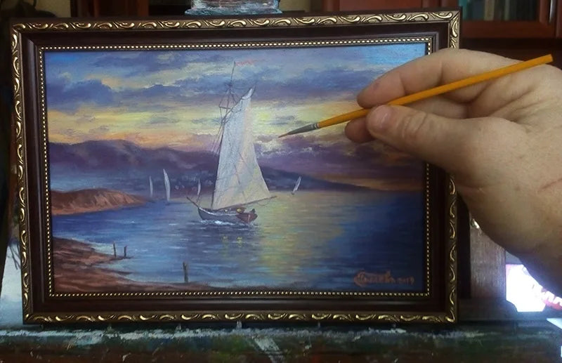 10Pcs/Set Long Tail Painting Brush