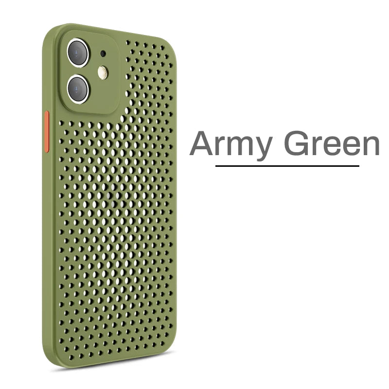 Heat Dissipation Breathable Cooling Case For iPhone