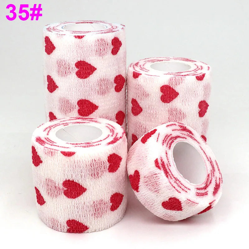 1 Pcs Printed Self Adhesive Elastic Bandage 4.8m