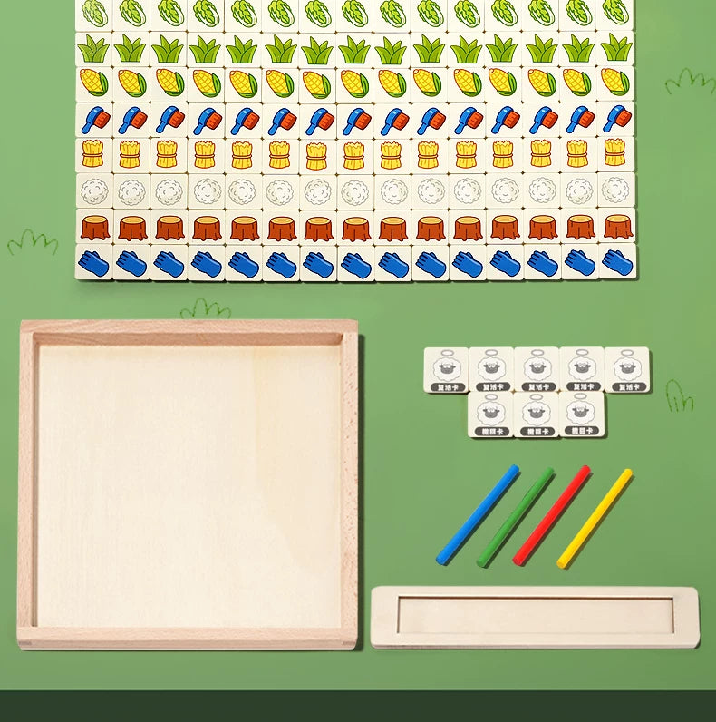 Wooden Sheep Strategy Board Game