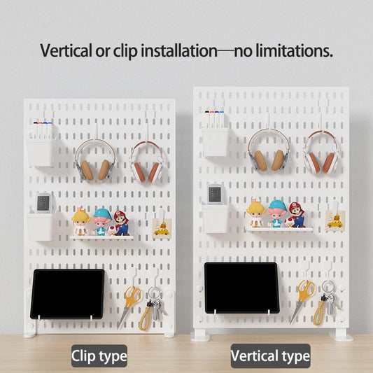 Adjustable Desktop Pegboard Organizer