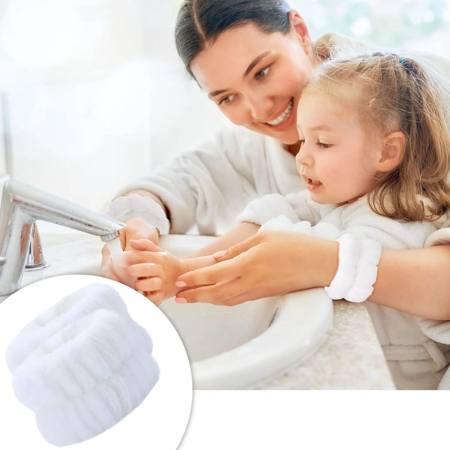 3Pcs/Set Face Wash Headband With Wrist Bands