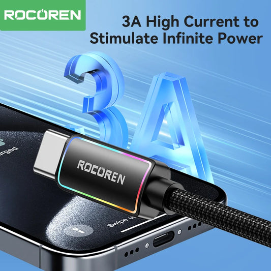 Rocoren 3A USB-A to USB-C Fast Charging Cable