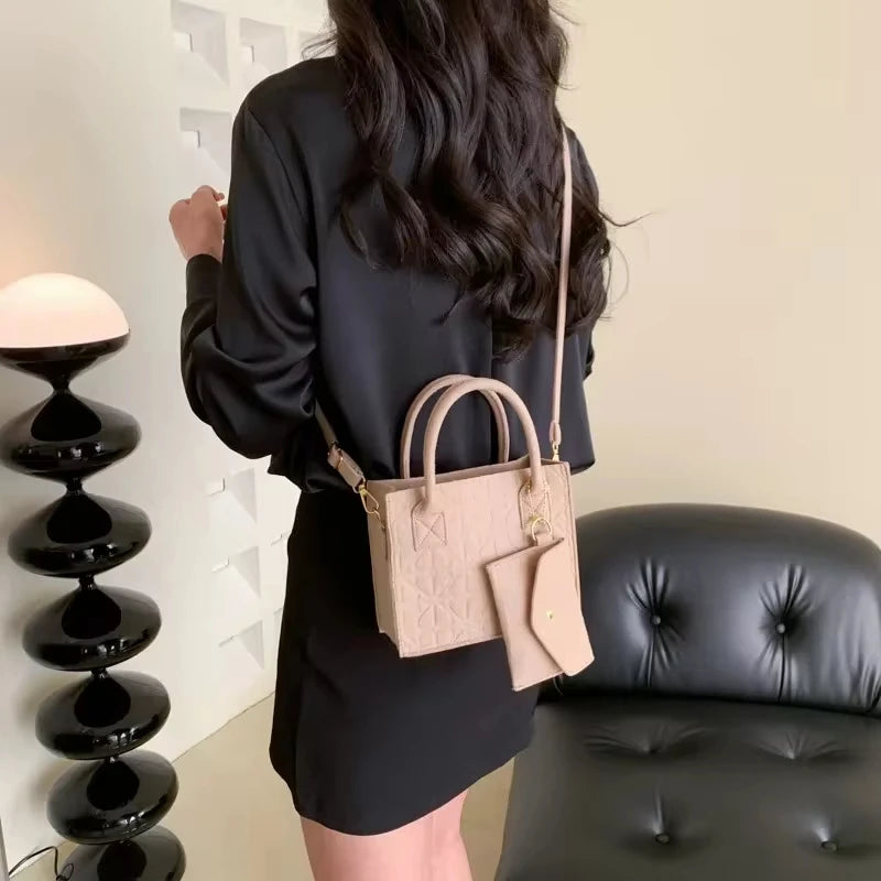 Shoulder Diagonal Two-Piece Bag